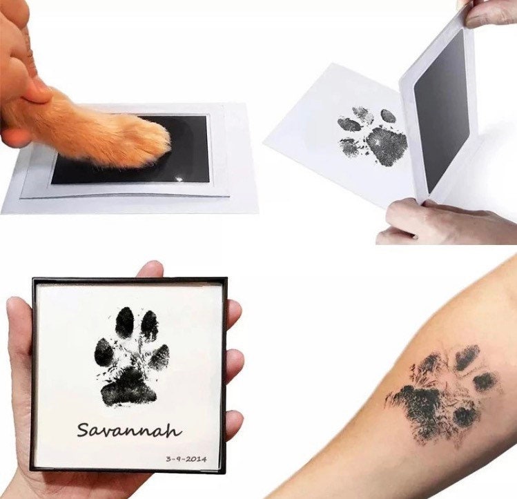 Pet Paw Print Inkless Ink Pad Ink Pad Kit Ink Kit Paw Etsy