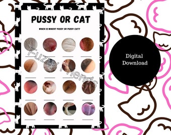 Pussy Cat Adult Game | Adult Humour | Couples Game | DIGITAL DOWNLOAD | Funny Adult Humour Game | Adult Party Game | Hen Party Games