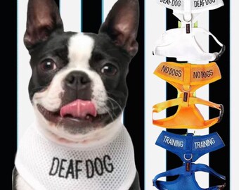 Warning Harness | Harness For Dogs | Dog Vest | Training | No Dogs | Deaf | Harness | Warning Sign Harness | Warning Label | Puppy Harness