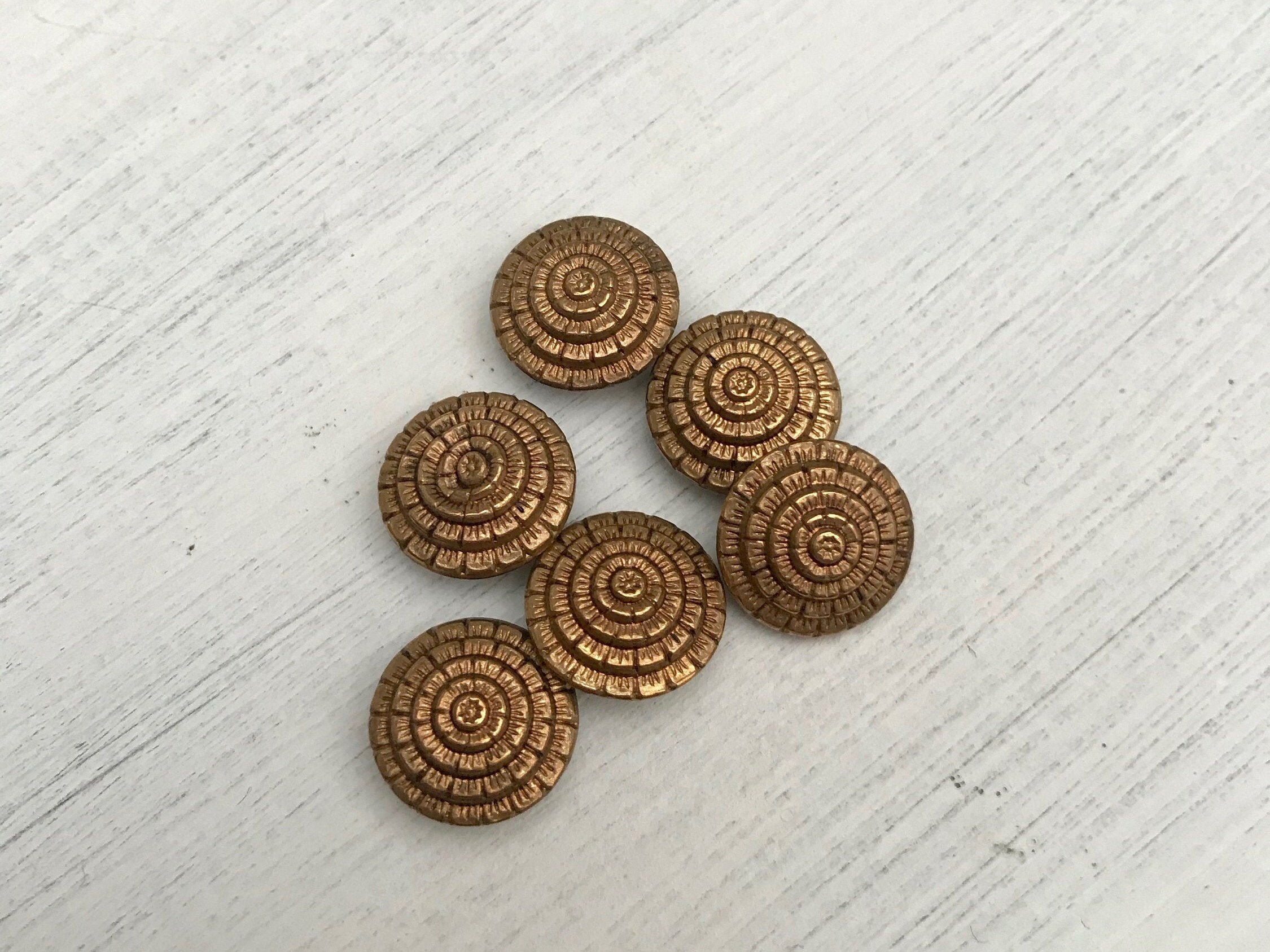 Vintage Buttons Metal Buttons Decorative Buttons Etsy