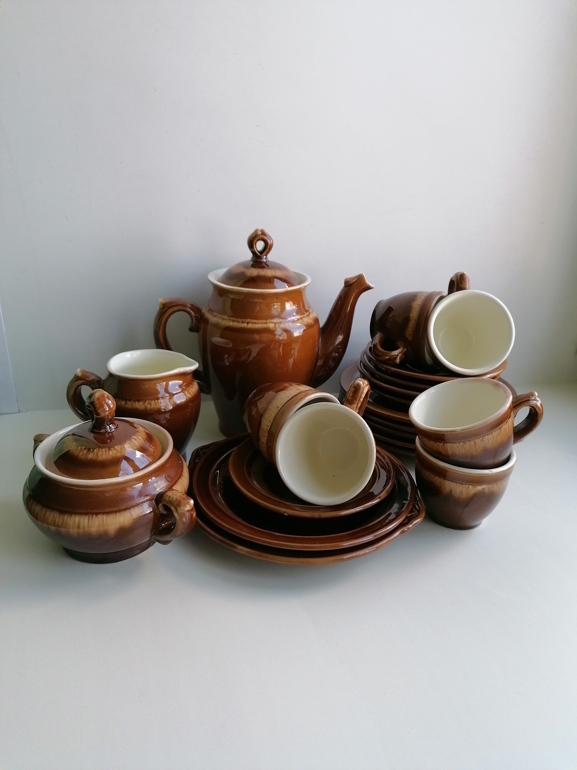 Coffee service Ceramic coffee set vintage USSR 70g coffee Etsy