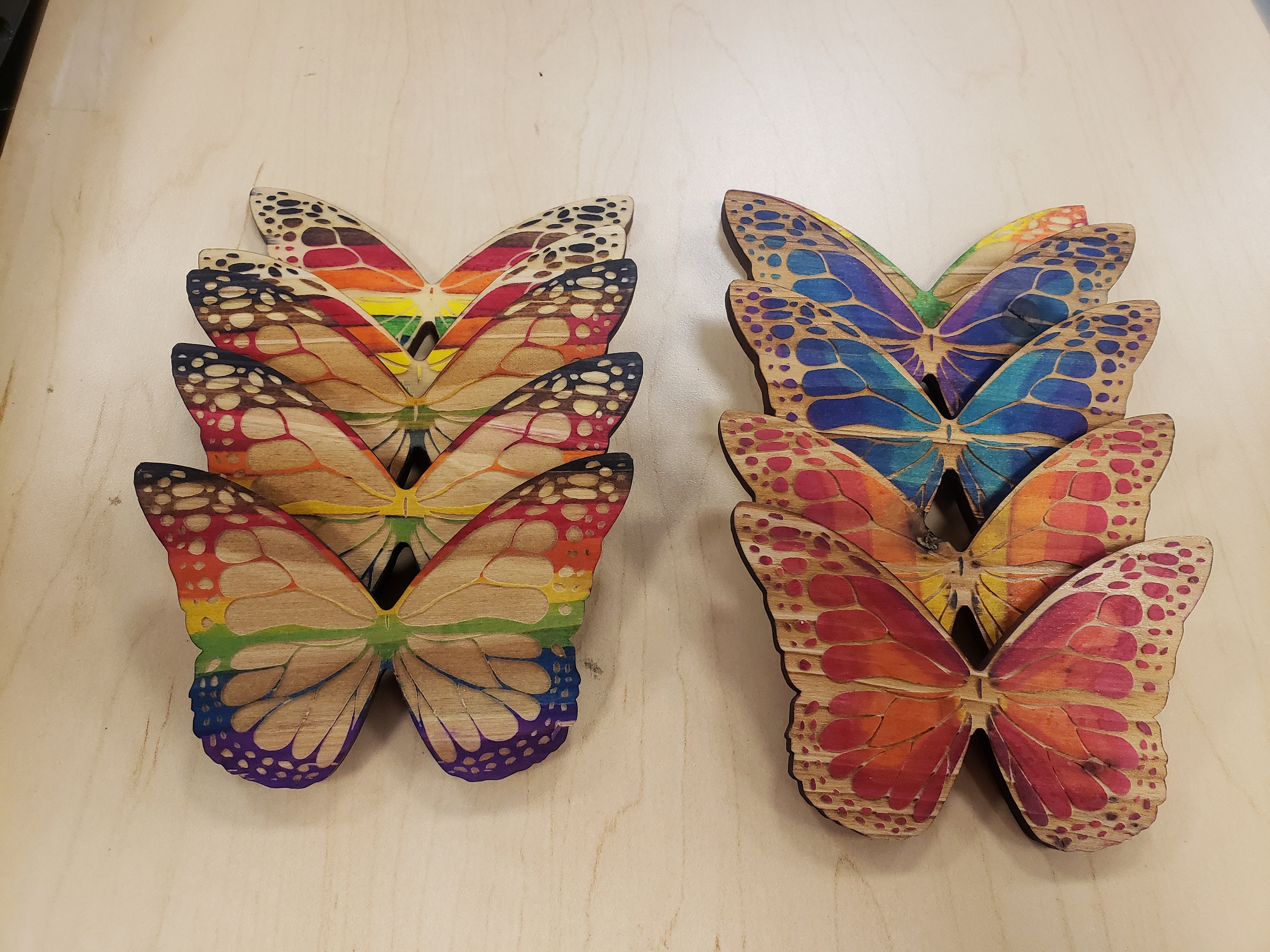 Wooden Butterfly Etsy