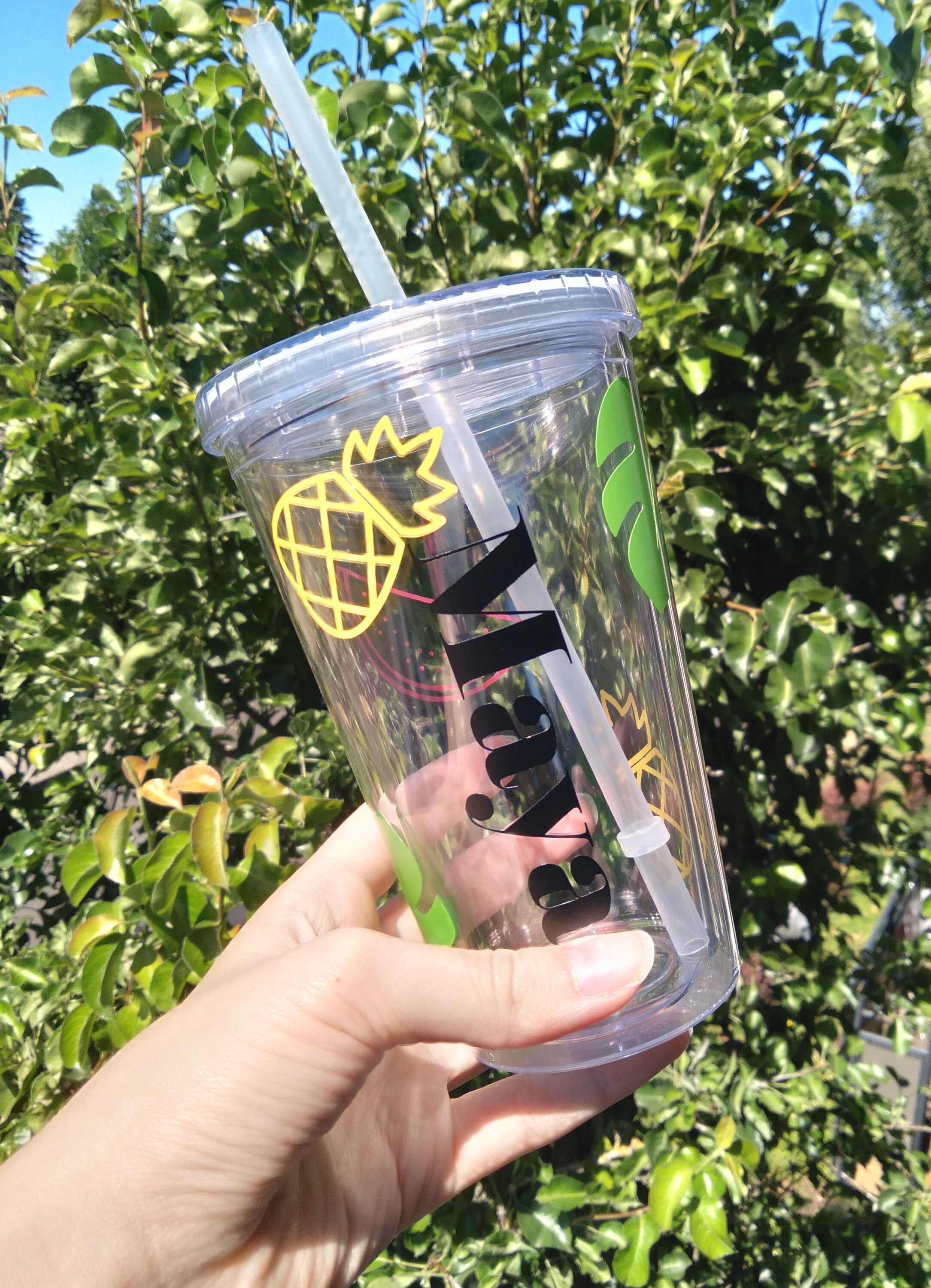 Tropical Summer Custom Cups Etsy