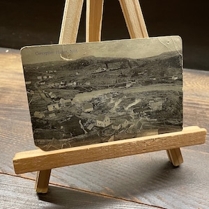 Carte postale vintage (vers 1918) Conception Harbour, Terre-Neuve // Photo réelle (RPPC)
