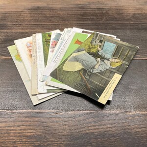 Collection de (11) cartes postales anciennes fantaisistes (1906 et suiv.)