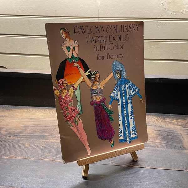Pavlova & Kijinsky Paper Dolls in Full Color by Tom Tierney (1981)