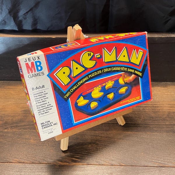 Pac-Man Puzzles Game (1982) by Milton Bradley Canada