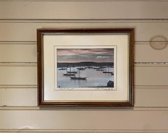 W.R. MacAskill signed Photograph // Fleet at Rest // 10.75” x 8.75”