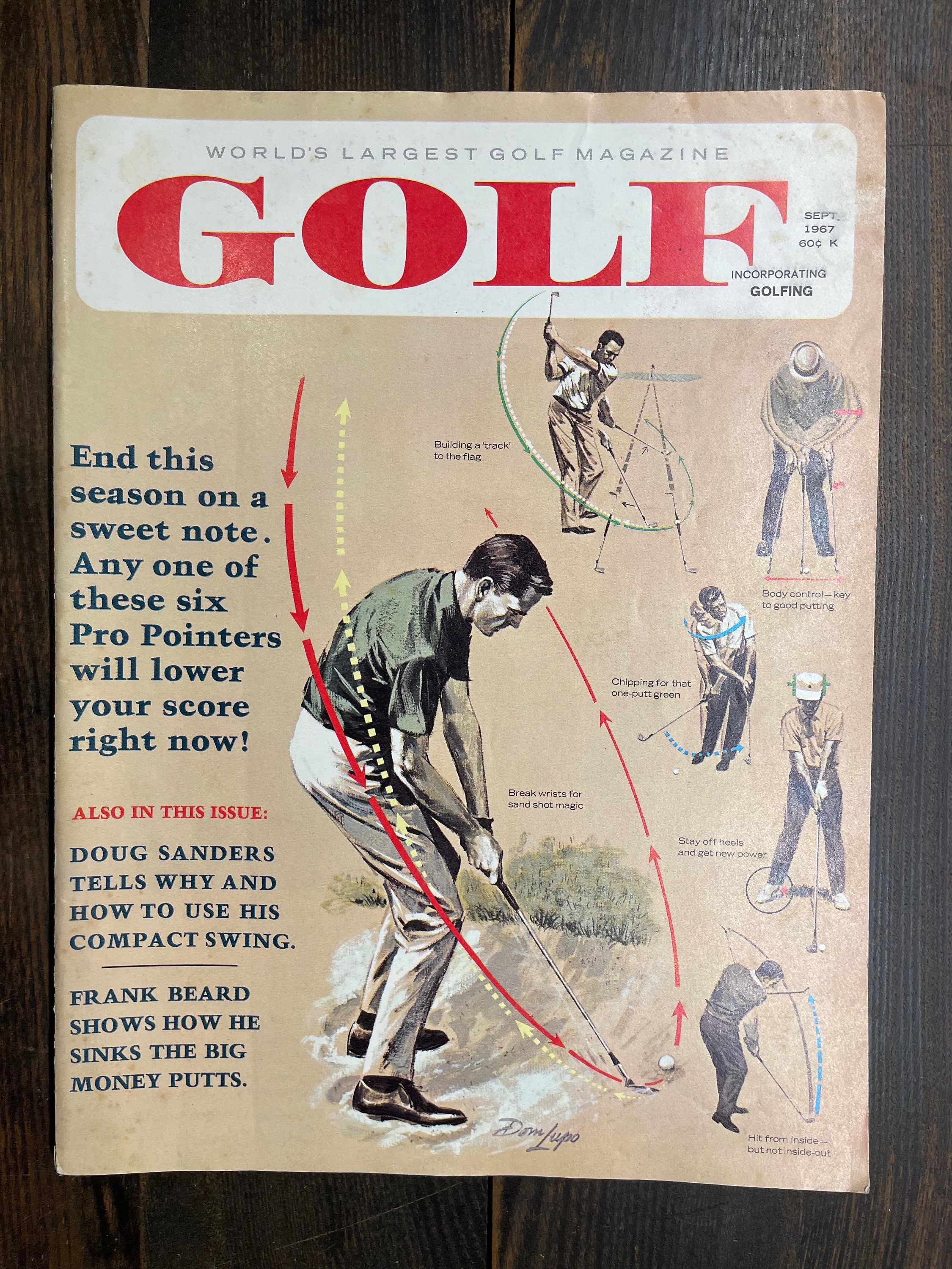 Vintage GOLF Magazine September 1967 vol. 9 No. 9 Worlds Etsy Australia
