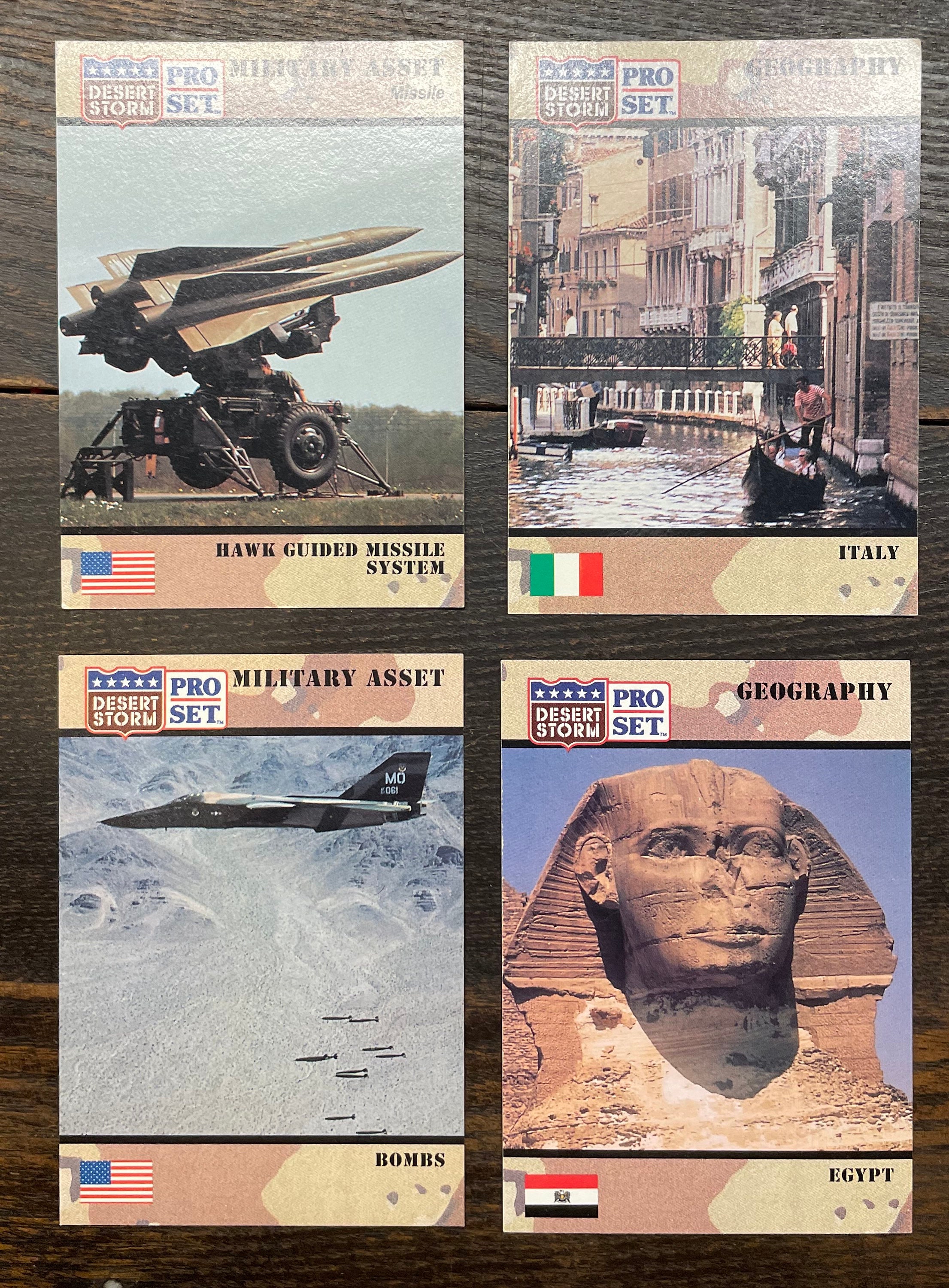 Collection of 10 Pro Set Desert Storm Trading Cards 1991 Etsy UK