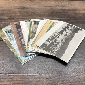 Collection de (18) cartes postales anciennes — Points d'intérêt des États-Unis (1906 et suiv.)