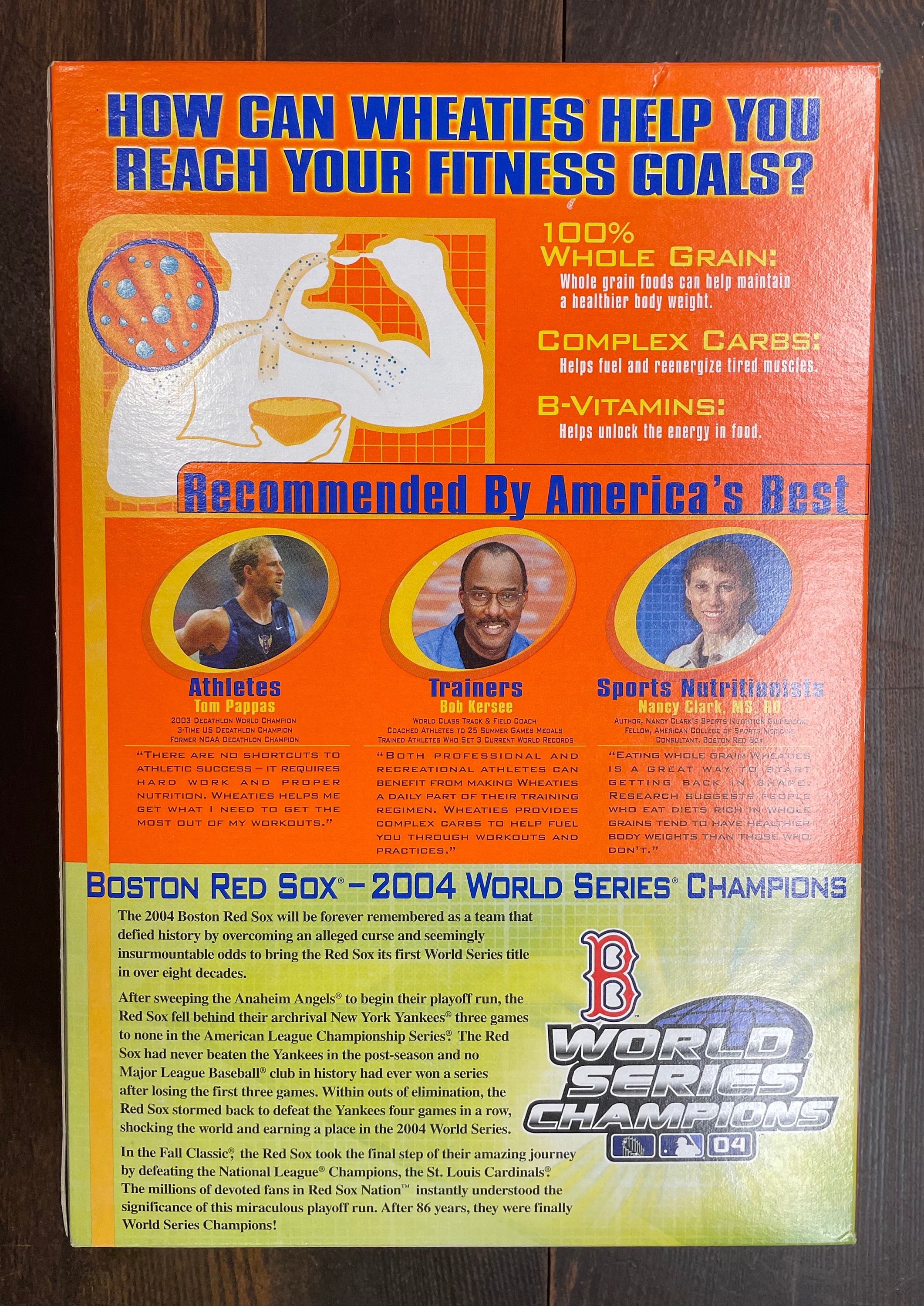 Sports Collection Red Sox Red Sox World Series Wheaties 