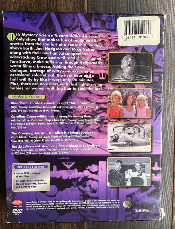 MST3K Mystery Science Theatre 3000 Vol. I, DVD Collection - Etsy