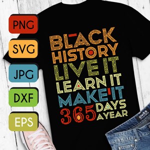 Mes de historial negro SVG PNG JPEG Cricut o Silhouette Cut File