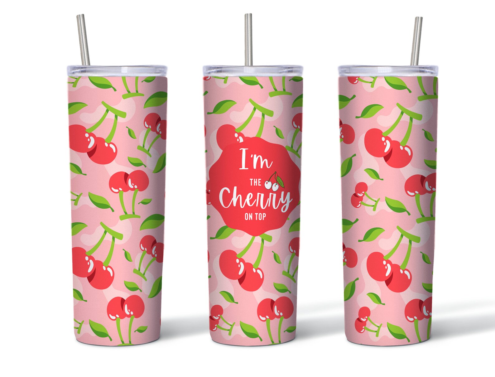 Im the Cherry on Top Sublimation Tumbler Designs 20oz Etsy