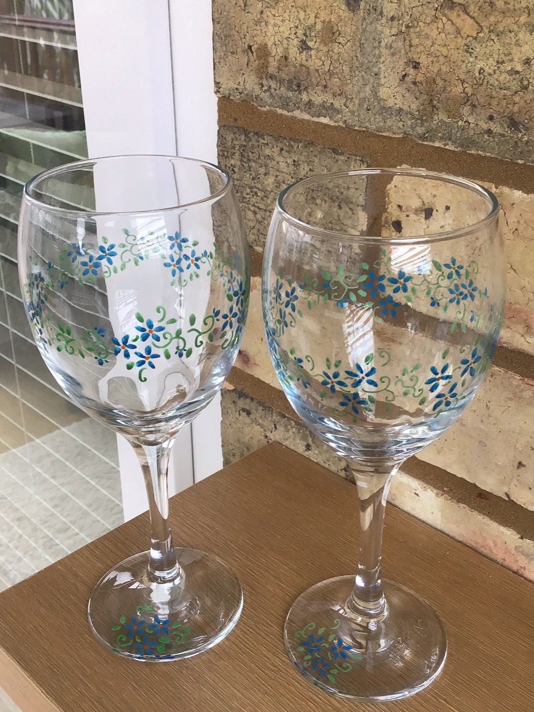 upcycled gin glasses