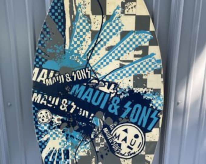 Vintage Wood Maui & Sons Skimboard 39 X 19 3/4 Etsy UK