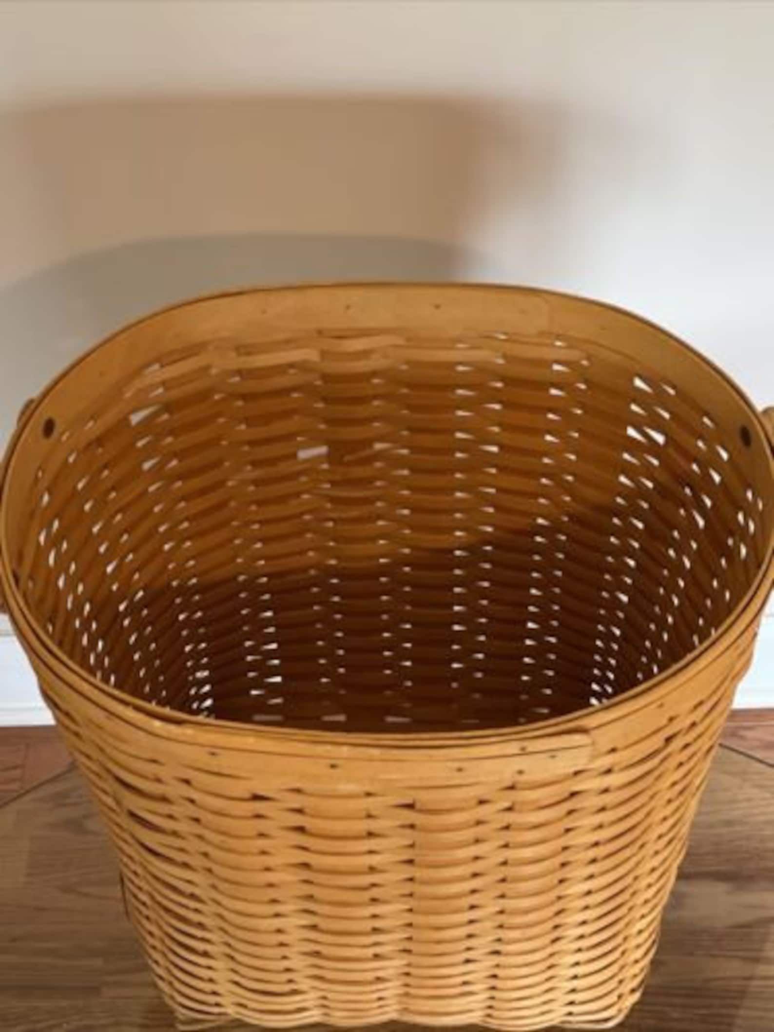 Longaberger Laundry Basket 2002 Hand Woven 16 X 16 X 13 Etsy