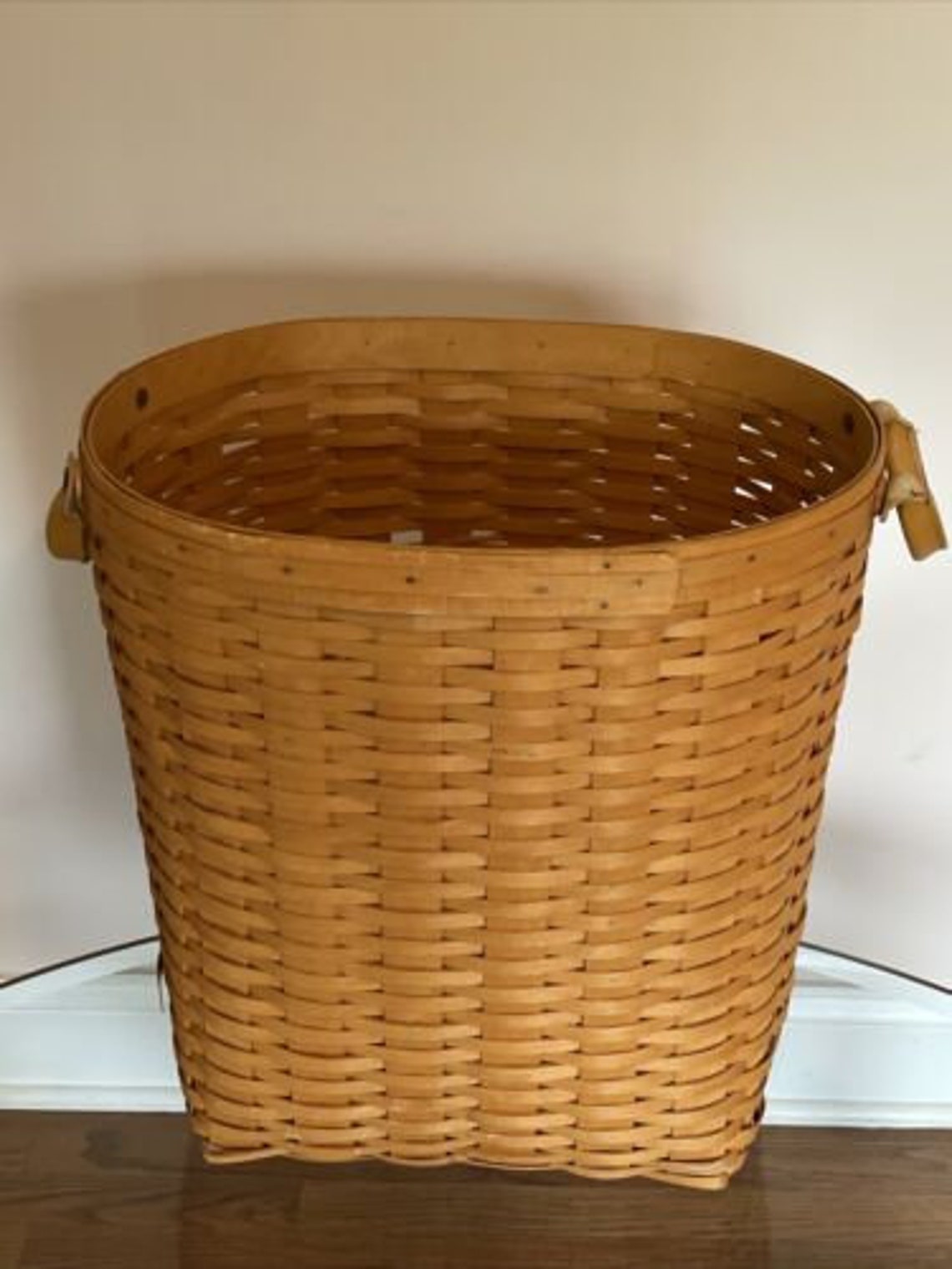 Longaberger Laundry Basket 2002 Hand Woven 16 X 16 X 13 Etsy