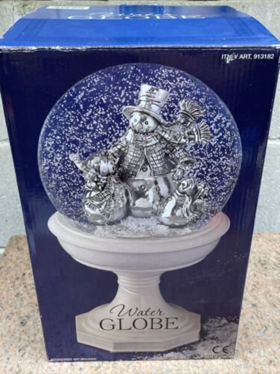 Costco Water Snow Globe light blower Snowman Family White Etsy