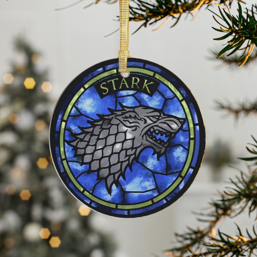 Rob Stark Winterfell Winter is Coming Got Stained Glass Etsy
