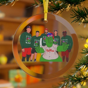 Phanatic & Players | Philly No One Likes Us We Dont Care | Philadelphia | Dancing our Own | Glass Ornament Christmas