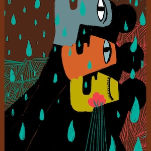 Drinking Rainwater - Art Print