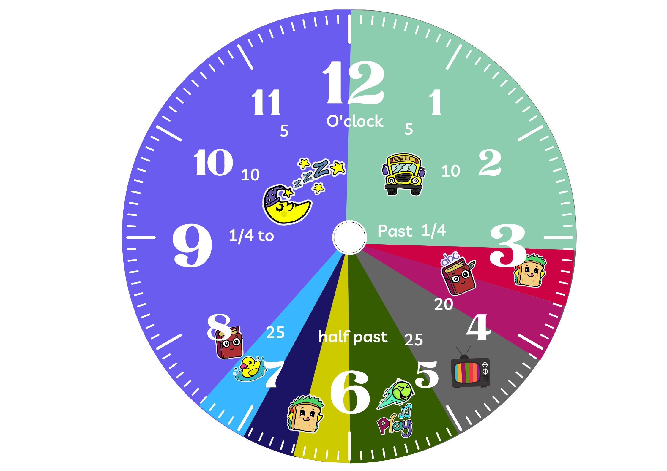 Printable Morning Afternoon Clock