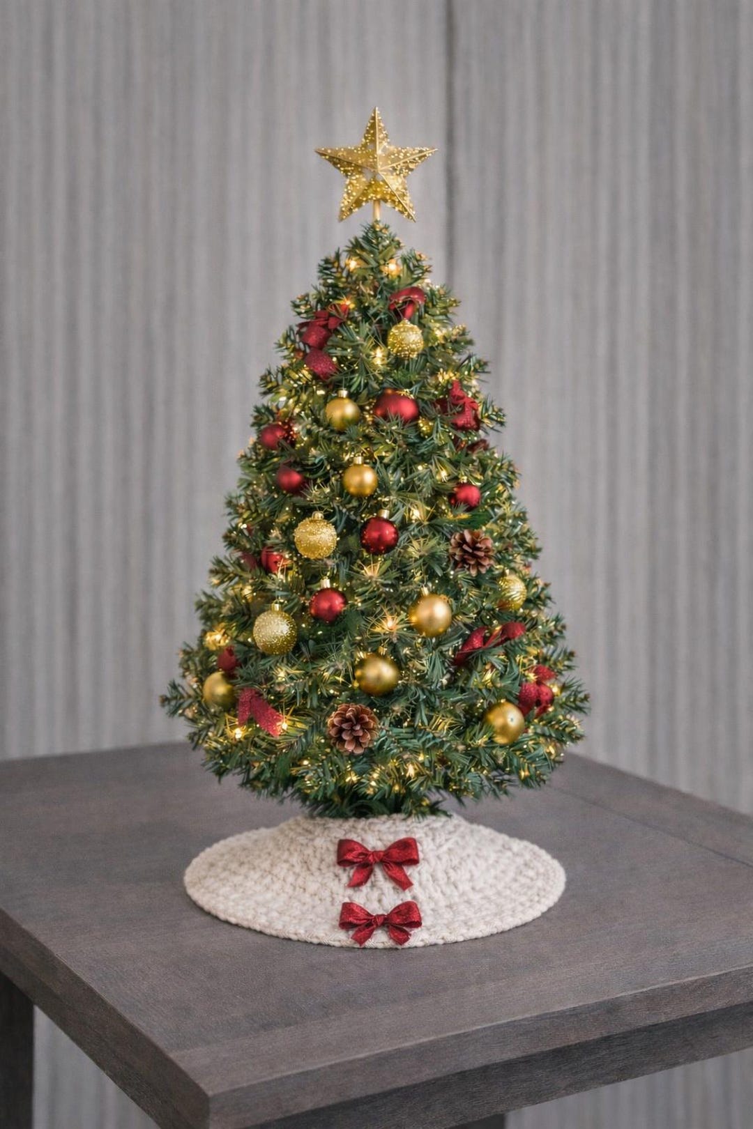 Tree Skirt Pattern Crochet, Mini Tree Skirt for Miniature Tree Pattern ...