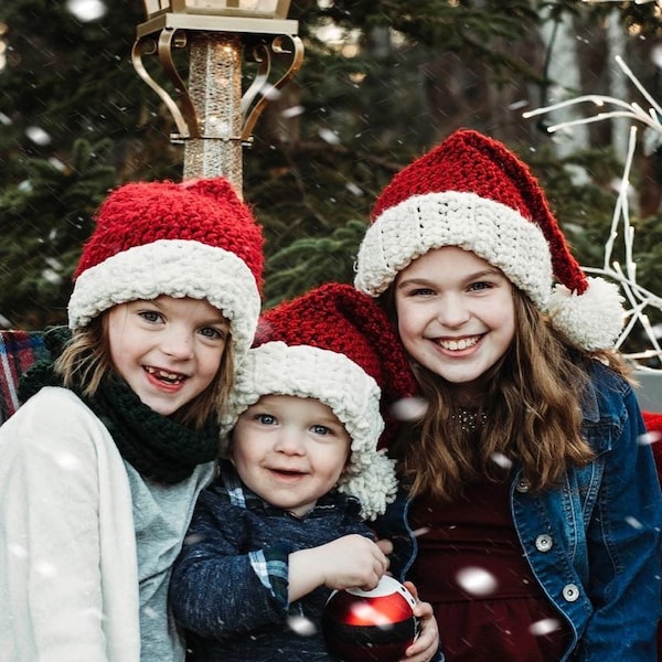 Chapeau de Noël familial, bonnet de Noel pour adultes, chapeaux de vacances pour femmes, bonnet de Noel familial, bonnet de Noel pour homme pour lui
