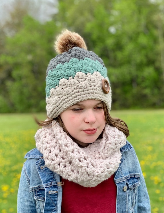 Set Cappello E Sciarpa Per Bambina - In Cotone Elastico, Taglie 0-6 Anni - Per Inverno E Primavera - Foto 9