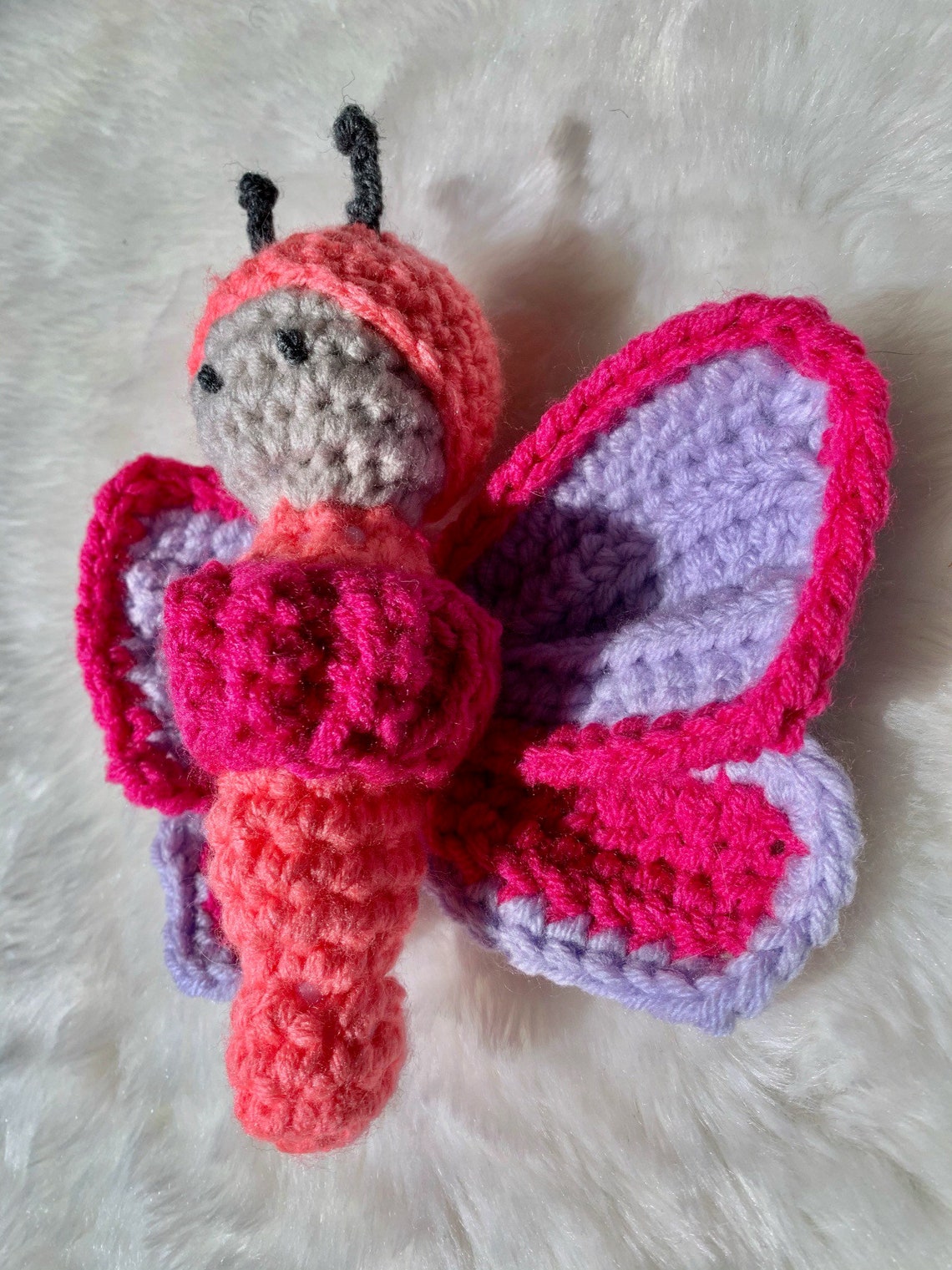 Purple Butterfly Toy for Toddler Baby Shower Gift for Girl Etsy UK