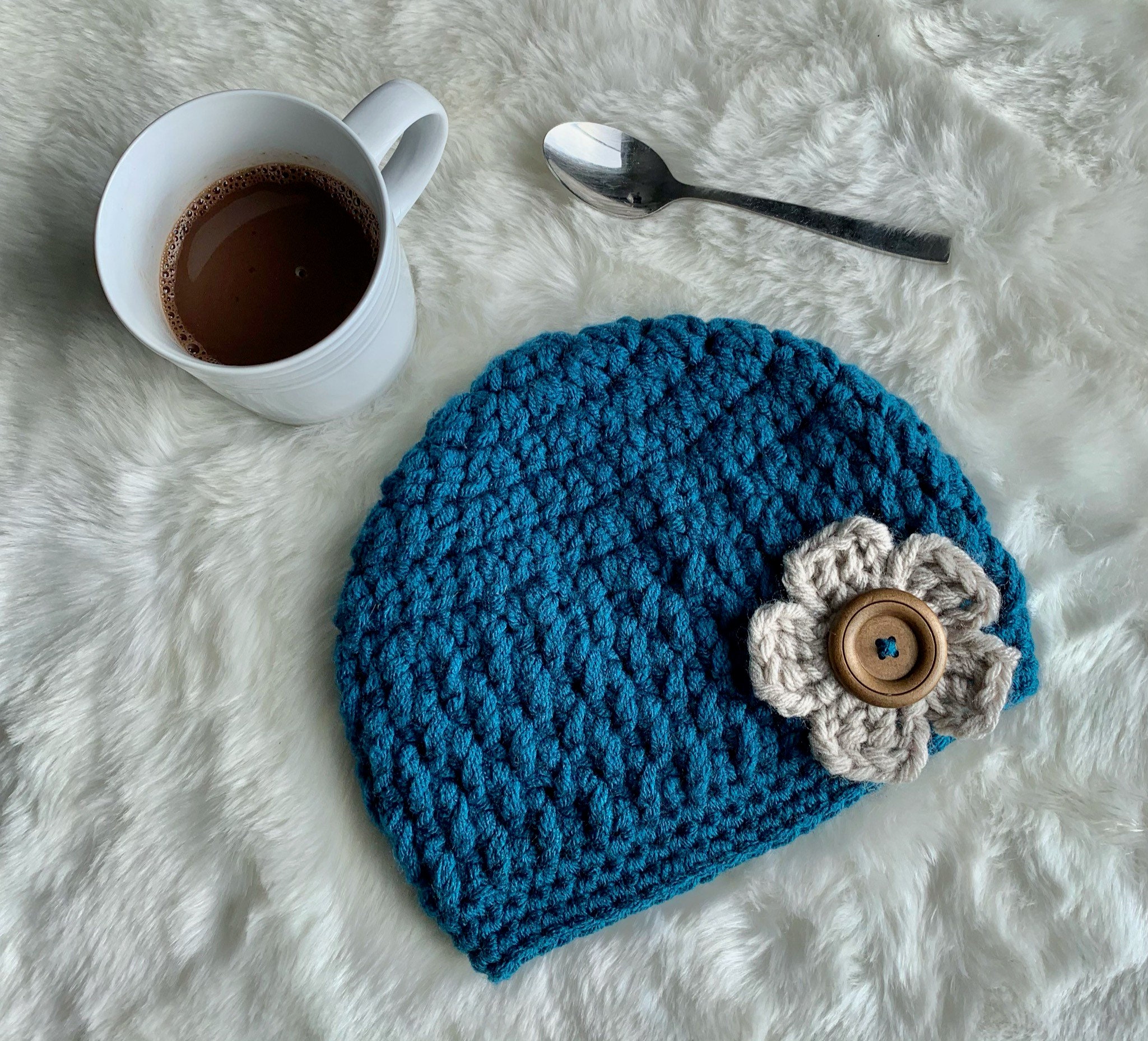 hansgo Baggy Slouchy Beanie Chemo Hat Cancro Copricapo Cappelli lavorati a maglia Sciarpa Nightcap per le Donne Uomini Union Jack, A tinta unita, 6 5/8/ 7 3/8