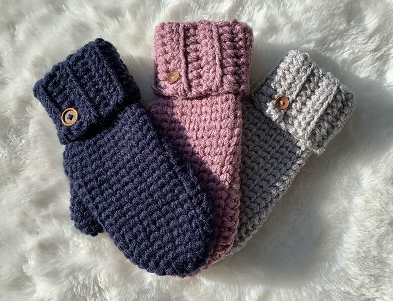 Chunky Knit Mittens for Women, Crochet Mittens, Winter Gifts for Her, Winter Mittens, Valentines Day Gift for Friend, Warm Mittens image 9