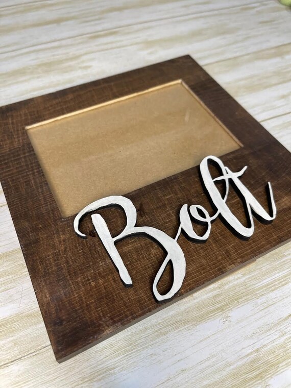 Personalized Wood Frame Picture Frame Family Name Etsy