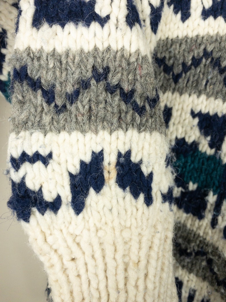 Vintage Pullover Wool Jumper with all-over design