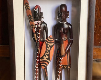 African Shadow Box Art - Etsy Australia