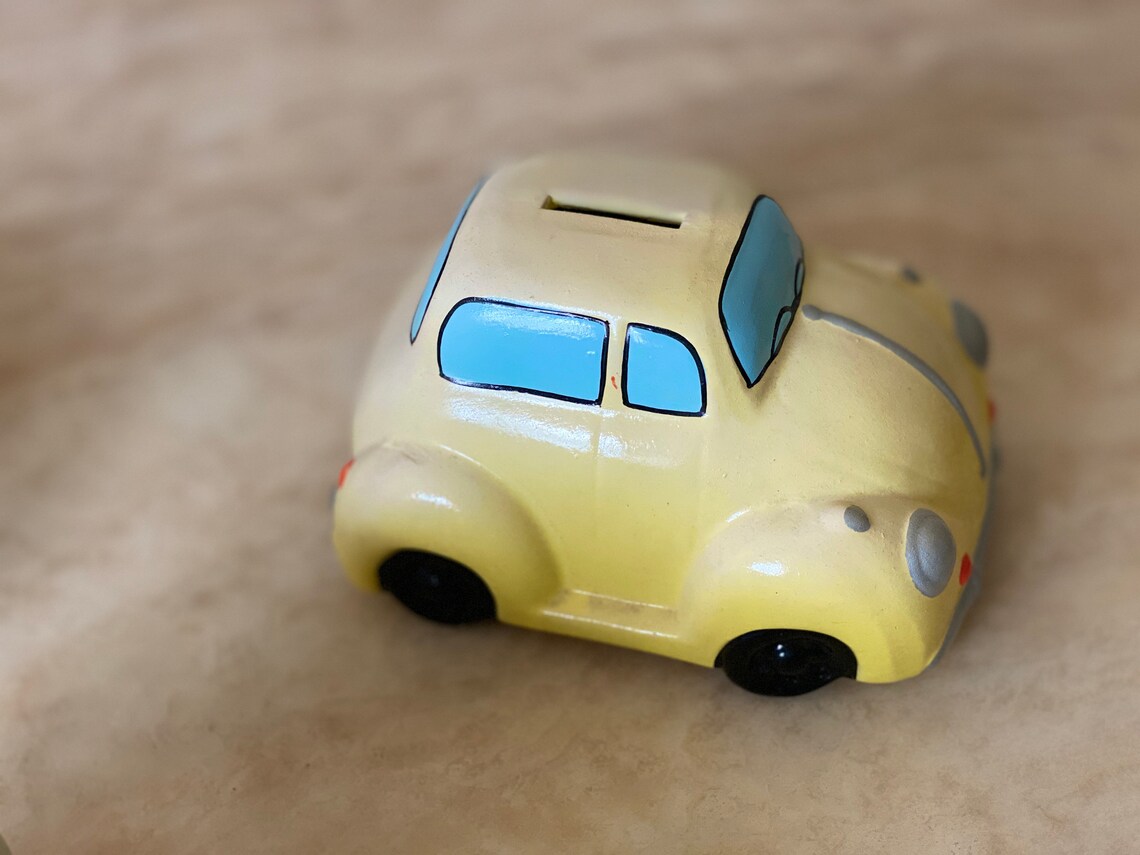 VW BEETLE ceramic money box Etsy