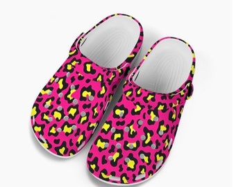 Clogs for Kids Childrens Slip On Style Shoes Girls Clog Sandals Birthday Gift for Child Pink Leopard