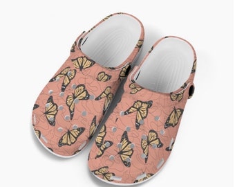 Clogs for Kids Childrens Slip On Style Shoes Girls Clog Sandals Birthday Gift for Child Butterfly