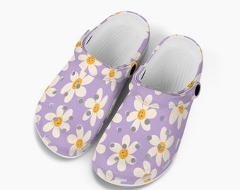 Clogs for Kids Childrens Slip On Style Shoes Girls Clog Sandals Birthday Gift for Child Flowers
