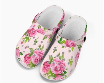 Clogs for Kids Childrens Slip On Style Shoes Girls Clog Sandals Birthday Gift for Child Rose Pink