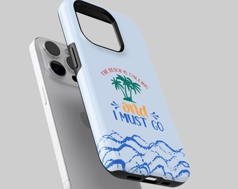 Tough Beach Phone Case Summer Vibes Cover for iPhone 16, 15, 14, 13, 12, Samsung S24Ultra, S23FE, S22, A15, Pixel 9Pro XL, 8Pro, 7A, 6A