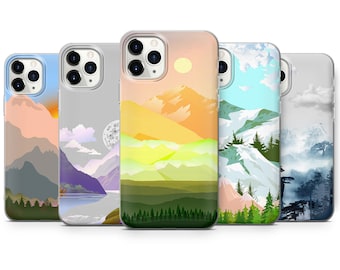 Mountain Phone Case Nature Cover for iPhone 16, 15Plus, 14, 13, 12, Samsung S24Ultra, S23FE, S22, A15, A14, Pixel 9Pro XL, 8A, 8Pro, 7A, 6A