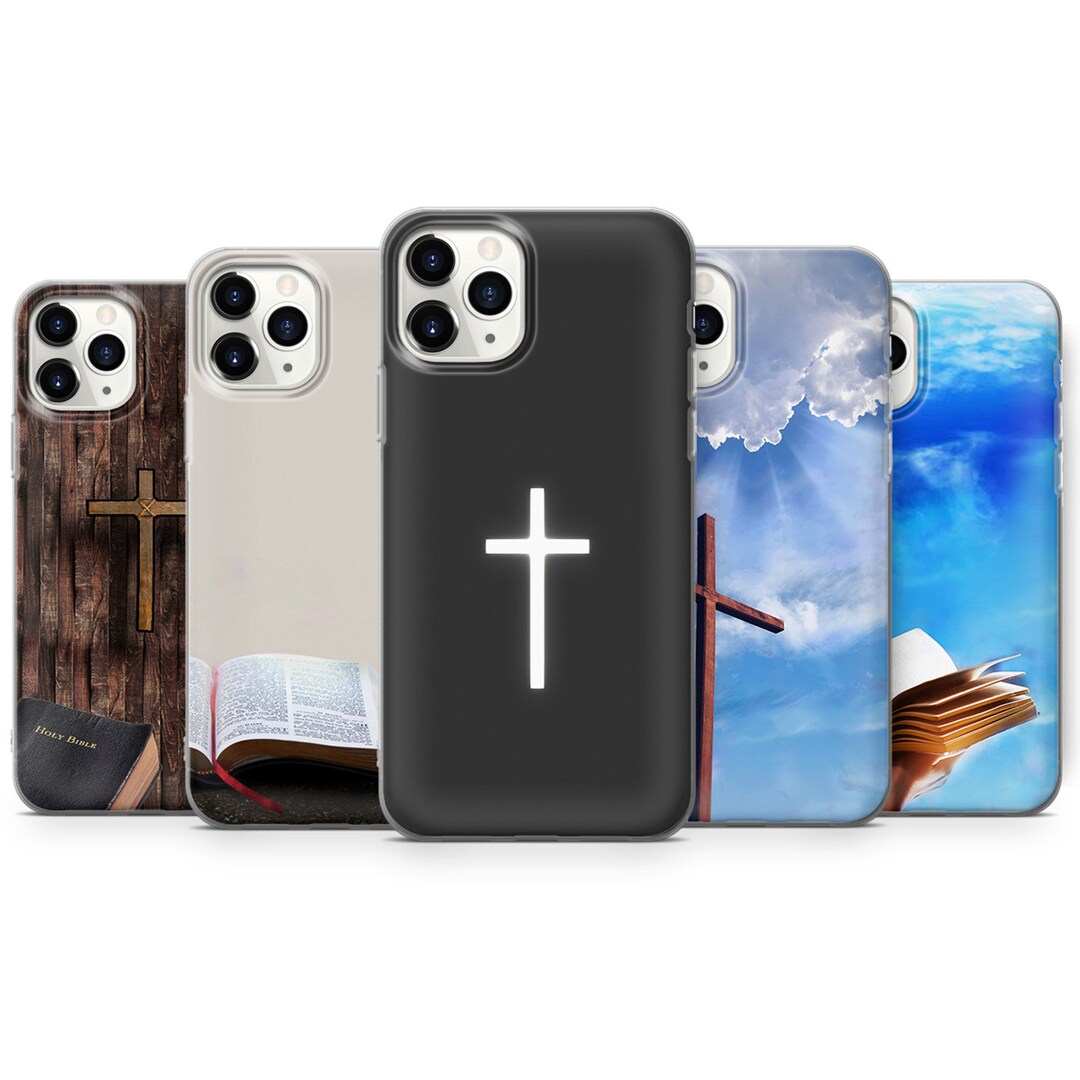 Jesus Religious Phone Case Christian Cross Cover for iPhone 15, 14, 13