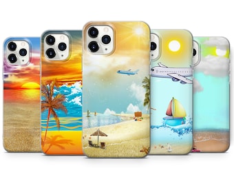 Tropisches Meer Telefon Sommer Strand Cover iPhone 16, 15, 14, 13, 12, Samsung S24Ultra, S23FE, S22, A15, A14, Pixel 9Pro XL, 8A, 8Pro, 7A, 6A