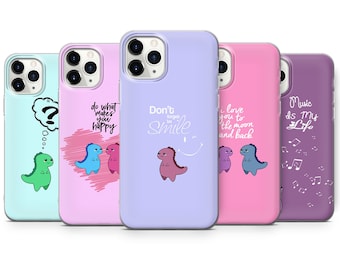 Dinosaur Phone Case T-Rex Cover for iPhone 16, 15Plus, 14, 13, 12, Samsung S24Ultra, S23FE, S22, A15, A14, Pixel 9Pro XL, 8A, 8Pro, 7A, 6A