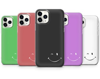Funda de teléfono con linda sonrisa, divertida funda para iPhone 16, 15Plus, 14, 13, 12, Samsung S24Ultra, S23FE, S22, A15, A14, Pixel 9Pro XL, 8A, 8Pro, 7A, 6A