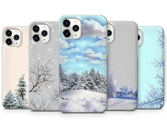 Winter Phone Case Snow Cover for iPhone 16, 15Plus, 14, 13, 12, Samsung S24Ultra, S23FE, S22, A15, A14, Pixel 9Pro XL, 8A, 8Pro, 7A, 6A
