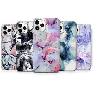 Marble Phone Cover Colorful Case for iPhone 16, 15Plus, 14, 13, 12, Samsung S24Ultra, S23FE, S22, A15, A14, Pixel 9Pro XL, 8A, 8Pro, 7A, 6A